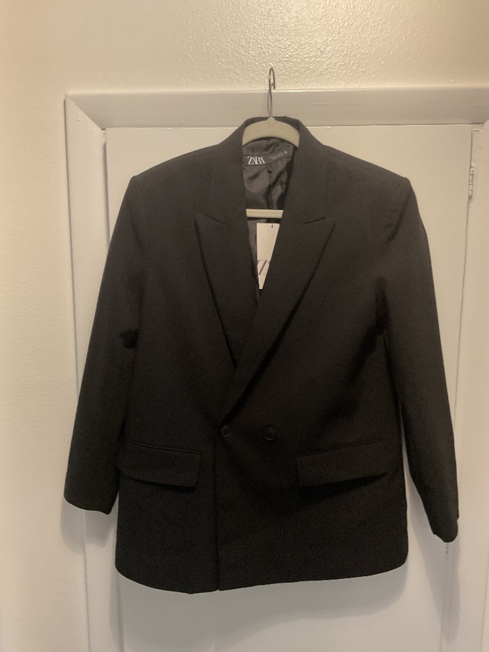 Zara Oversized Blazer, Size Small, Black
